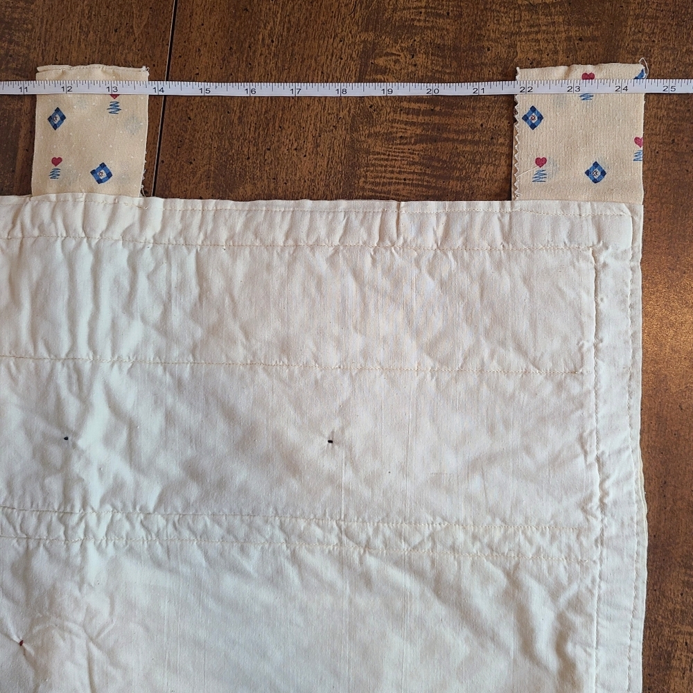 Vtg Raggedy Ann & Andy Baby Quilt Wall Hanging Throw Blanket Nursery Handmade - Picture 13 of 15